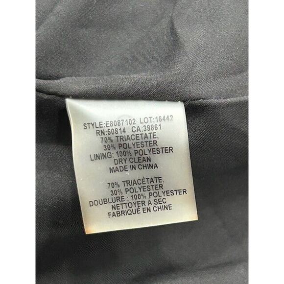 NWT Elie Tahari Womens Zip Front Blazer Jacket Long Sleeve Career Black Size 0 - Picture 6 of 10